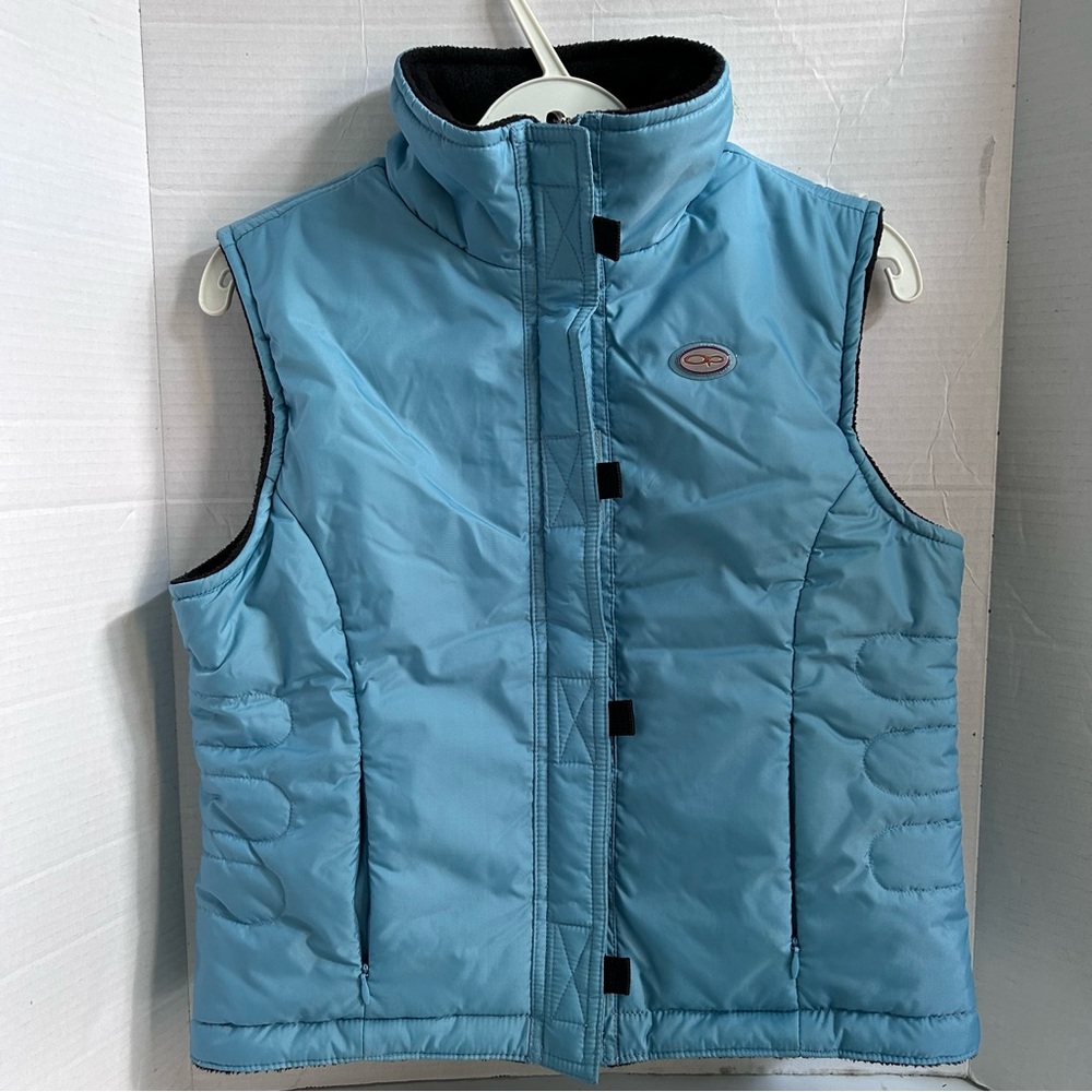 Blue/Navy Blue Reversible vest kids L